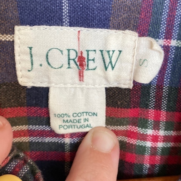 J. Crew Plaid Flannel Shirt, Size Small - Picture 3 of 8